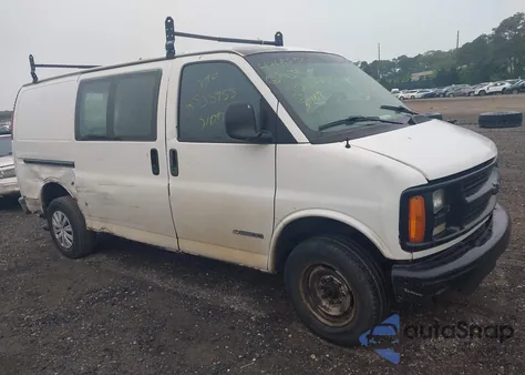 2002 Chevrolet Express from USA, damaged, VIN 1GCGG25W221245866